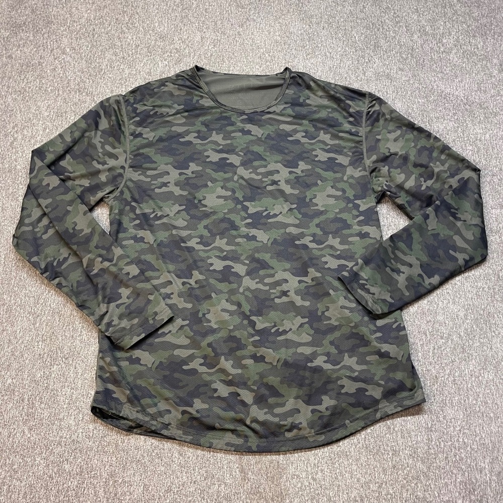 Bylt Mens Camo Long Sleeve Performance Knit Tee Shirt XL
